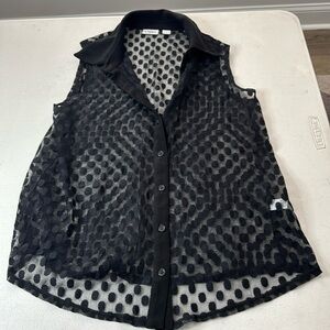 L Women’s dress Shirt. Great over a tank for work.